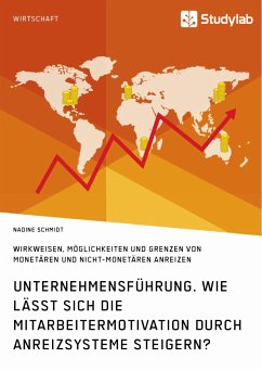 Unternehmensführung. Wie lässt sich die Mitarbeitermotivation durch Anreizsysteme steigern? (eBook, PDF) - Schmidt, Nadine