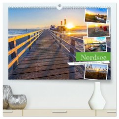 Nordsee - Sehnsuchtskalender zu Strand und Meer (hochwertiger Premium Wandkalender 2025 DIN A2 quer), Kunstdruck in Hochglanz
