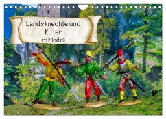 Landsknechte und Ritter im Modell (Wandkalender 2025 DIN A4 quer), CALVENDO Monatskalender