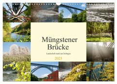 Müngstener Brücke - Landschaft rund um Solingen (Wandkalender 2025 DIN A3 quer), CALVENDO Monatskalender