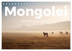 Mongolei - Natur bis zum Horizont (Tischkalender 2025 DIN A5 quer), CALVENDO Monatskalender
