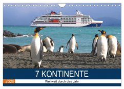 7 Kontinente - Weltweit durch das Jahr (Wandkalender 2025 DIN A4 quer), CALVENDO Monatskalender - Calvendo;und Dr. Joachim Kartte, Beate