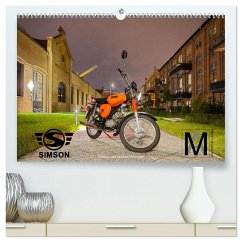 Simson S51c (hochwertiger Premium Wandkalender 2025 DIN A2 quer), Kunstdruck in Hochglanz