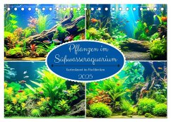 Pflanzen im Süßwasseraquarium. Gartenkunst im Fischbecken (Tischkalender 2025 DIN A5 quer), CALVENDO Monatskalender