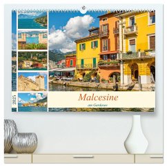 Malcesine am Gardasee (hochwertiger Premium Wandkalender 2025 DIN A2 quer), Kunstdruck in Hochglanz