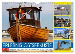 Erlebnis Ostseeküste - zwischen Wismarer Bucht und Usedom (Wandkalender 2025 DIN A4 quer), CALVENDO Monatskalender - Calvendo;Felix, Holger