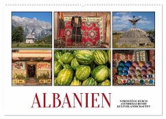 Albanien - Streifzüge durch atemberaubende Kulturlandschaften (Wandkalender 2025 DIN A2 quer), CALVENDO Monatskalender - Calvendo;Hallweger, Christian