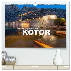 Welterbe - Die Bucht von Kotor (hochwertiger Premium Wandkalender 2025 DIN A2 quer), Kunstdruck in Hochglanz