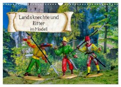 Landsknechte und Ritter im Modell (Wandkalender 2025 DIN A3 quer), CALVENDO Monatskalender