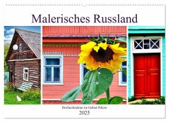 Malerisches Russland - Dorfarchitektur im Gebiet Pskow (Wandkalender 2025 DIN A2 quer), CALVENDO Monatskalender