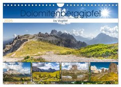 Dolomitenberggipfel (Wandkalender 2025 DIN A4 quer), CALVENDO Monatskalender