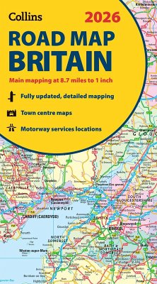 Cover 2026 Collins Road Map of Britain