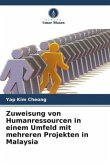 Zuweisung von Humanressourcen in einem Umfeld mit mehreren Projekten in Malaysia