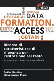 Ricerca di caratteristiche di rilevanza per l'estrazione del testo