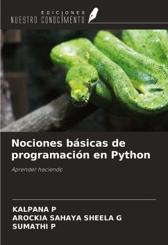 Nociones básicas de programación en Python - P, Kalpana; G, Arockia Sahaya Sheela; P, Sumathi
