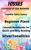 Fossils Carnival of the Animals Beginner Piano Sheet Music with Colored Notation (fixed-layout eBook, ePUB)