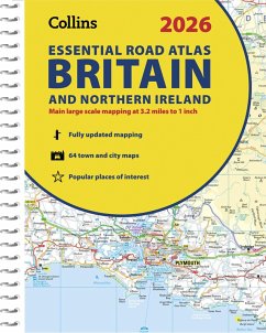 Cover 2026 Collins Essential Road Atlas Britain and Northern Ireland
