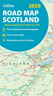 Cover 2026 Collins Road Map of Scotland