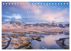 Island aus der Luft betrachtet (Tischkalender 2025 DIN A5 quer), CALVENDO Monatskalender