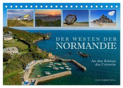 Der Westen der Normandie ¿ An den Küsten des Cotentin (Tischkalender 2025 DIN A5 quer), CALVENDO Monatskalender