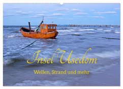 Insel Usedom - Wellen, Strand und mehr (Wandkalender 2025 DIN A2 quer), CALVENDO Monatskalender