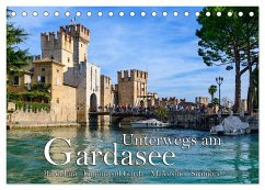 Unterwegs am Gardasee (Tischkalender 2025 DIN A5 quer), CALVENDO Monatskalender