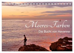 Meeres-Farben - Die Bucht von Havanna (Tischkalender 2025 DIN A5 quer), CALVENDO Monatskalender