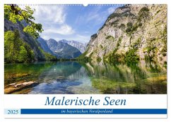 Malerische Seen im bayerischen Voralpenland (Wandkalender 2025 DIN A2 quer), CALVENDO Monatskalender