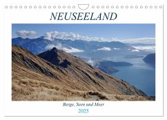 Neuseeland - Berge, Seen und Meer (Wandkalender 2025 DIN A4 quer), CALVENDO Monatskalender - Calvendo;Gothe, Alexa