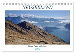 Neuseeland - Berge, Seen und Meer (Tischkalender 2025 DIN A5 quer), CALVENDO Monatskalender - Calvendo;Gothe, Alexa