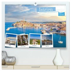 Istrien - Historische Städte und traumhafte Landschaften (hochwertiger Premium Wandkalender 2025 DIN A2 quer), Kunstdruck in Hochglanz - Calvendo;Grellmann, Tilo