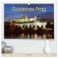 Goldenes Prag (hochwertiger Premium Wandkalender 2025 DIN A2 quer), Kunstdruck in Hochglanz