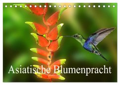 Asiatische Blumenpracht (Tischkalender 2025 DIN A5 quer), CALVENDO Monatskalender