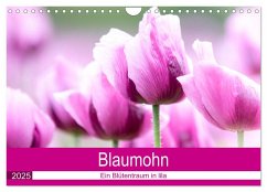 Blaumohn - Ein Blütentraum in lila (Wandkalender 2025 DIN A4 quer), CALVENDO Monatskalender - Calvendo;Verena Scholze, Fotodesign