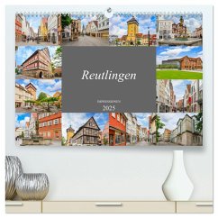 Reutlingen Impressionen (hochwertiger Premium Wandkalender 2025 DIN A2 quer), Kunstdruck in Hochglanz