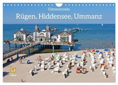 Ostseeinseln Rügen, Hiddensee, Ummanz (Wandkalender 2025 DIN A4 quer), CALVENDO Monatskalender