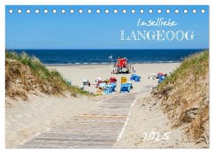 Inselliebe Langeoog (Tischkalender 2025 DIN A5 quer), CALVENDO Monatskalender