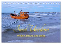 Insel Usedom - Wellen, Strand und mehr (Tischkalender 2025 DIN A5 quer), CALVENDO Monatskalender