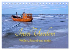 Insel Usedom - Wellen, Strand und mehr (Tischkalender 2025 DIN A5 quer), CALVENDO Monatskalender - Calvendo;Kuttig, Siegfried