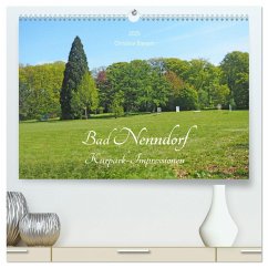 Bad Nenndorf, Kurpark-Impressionen (hochwertiger Premium Wandkalender 2025 DIN A2 quer), Kunstdruck in Hochglanz