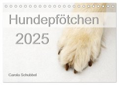 Hundepfötchen (Tischkalender 2025 DIN A5 quer), CALVENDO Monatskalender