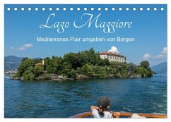 Lago Maggiore - Mediterranes Flair umgeben von Bergen (Tischkalender 2025 DIN A5 quer), CALVENDO Monatskalender - Calvendo;Kuttig, Siegfried