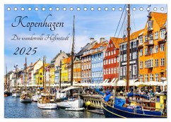 Kopenhagen - Die wundervolle Hafenstadt (Tischkalender 2025 DIN A5 quer), CALVENDO Monatskalender