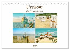 Usedom - ein Traumreiseziel (Tischkalender 2025 DIN A5 quer), CALVENDO Monatskalender