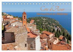 Côte d¿Azur - Sehnsuchtsort am Mittelmeer (Tischkalender 2025 DIN A5 quer), CALVENDO Monatskalender