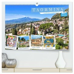 Taormina - Juwel Siziliens mit antikem Charme (hochwertiger Premium Wandkalender 2025 DIN A2 quer), Kunstdruck in Hochglanz