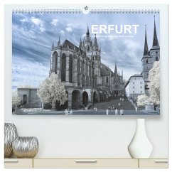 Erfurt - Infrarotfotografien von Kurt Lochte (hochwertiger Premium Wandkalender 2025 DIN A2 quer), Kunstdruck in Hochglanz