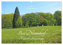 Bad Nenndorf, Kurpark-Impressionen (Wandkalender 2025 DIN A2 quer), CALVENDO Monatskalender