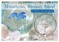 Muscheln, Steine, Sand (Tischkalender 2025 DIN A5 quer), CALVENDO Monatskalender