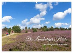Die Lüneburger Heide - Ausflugsziel im Norden (Wandkalender 2025 DIN A2 quer), CALVENDO Monatskalender